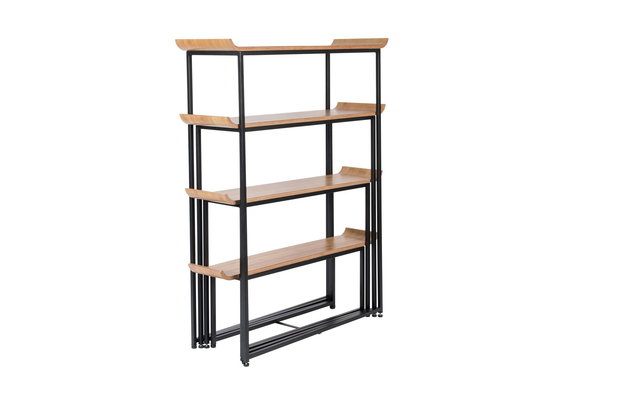 Zuiver Flodka Black & Natural Wood Display Unit